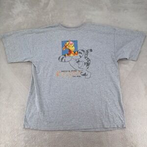 VTG Disney Winnie The Pooh Tigger Bouncing Away Day Shirt Mens XL Gray Heather